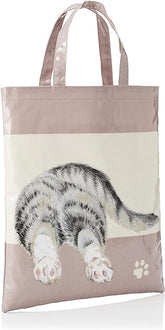 GUGUWorld 環保袋 女士 小貓圖案 A4 Tote bag 米黃色